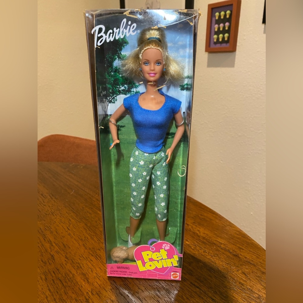 Barbie Doll in Blue Top and Green Polka Dot Pants